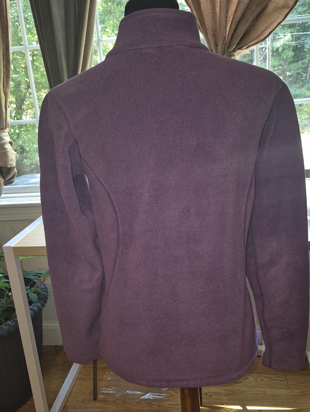 Womans Small Eastern Mountain Sports Purple Zip-Up Fleece Jacket - Picture 2 of 7